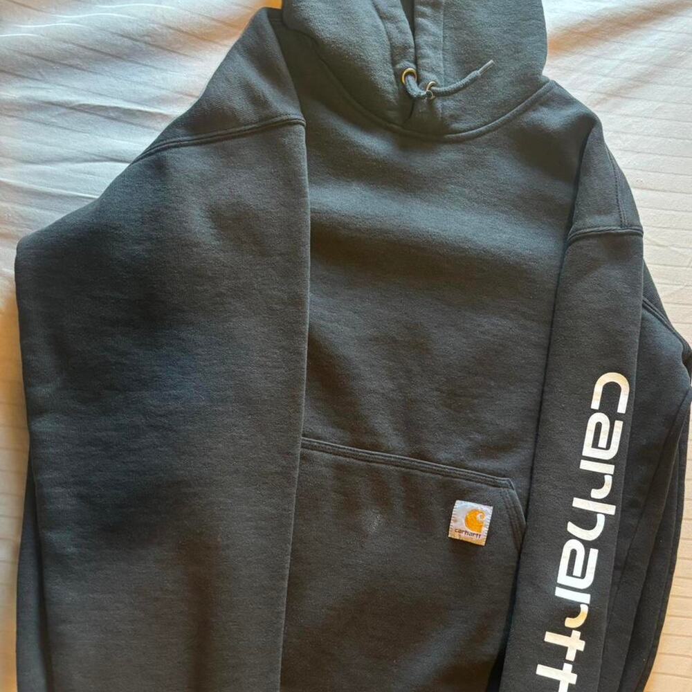 Carhartt mens black hoodie with